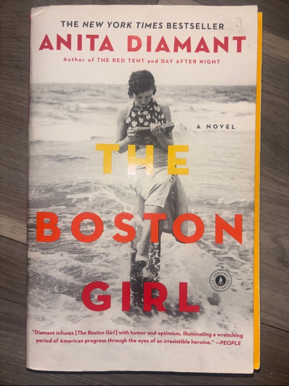 Anita Diamant THE BOSTON GIRL Paperback - Yellow & Red Cover